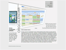 Tablet Screenshot of orgcalendar.com